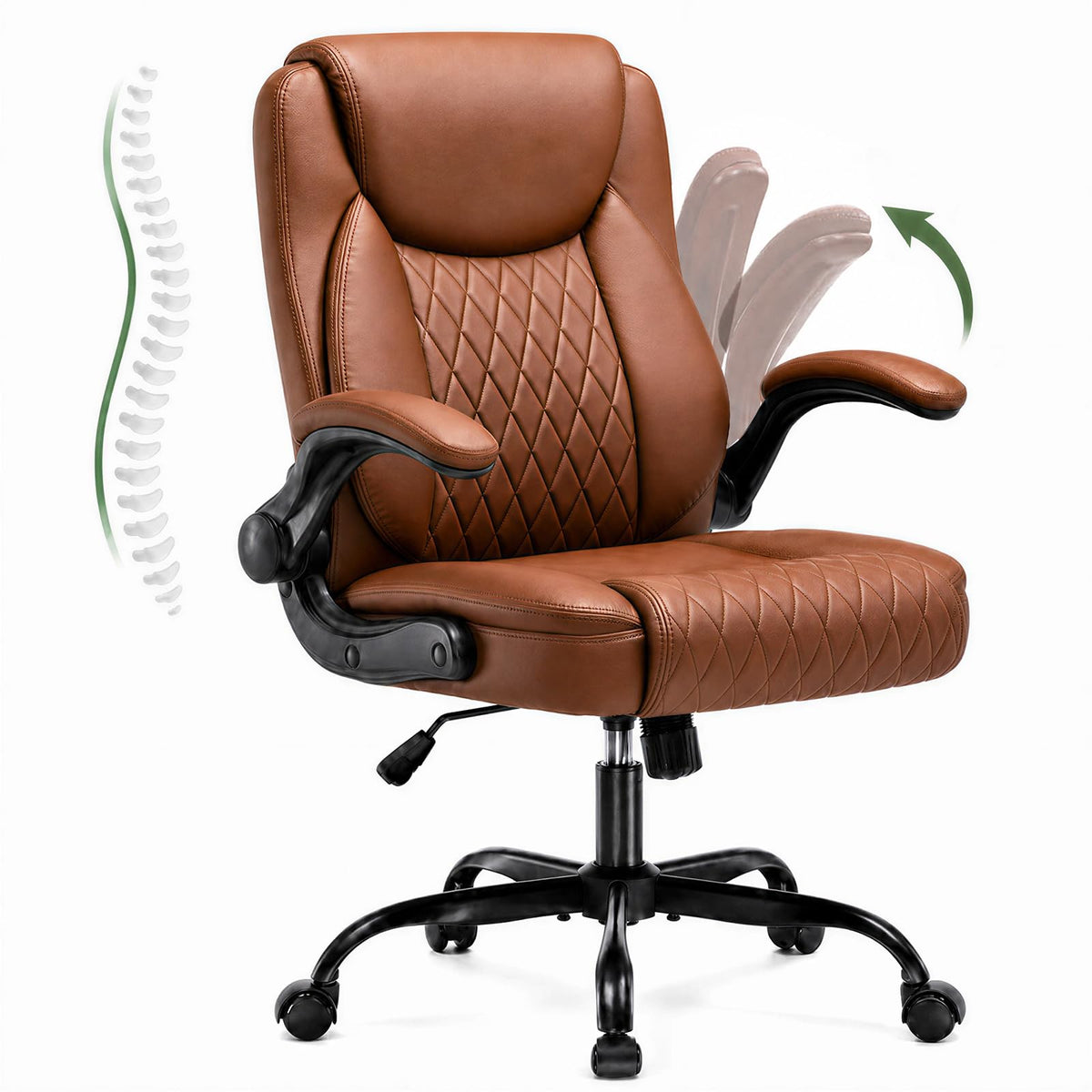 Camel Brown Home Office Chair L62489