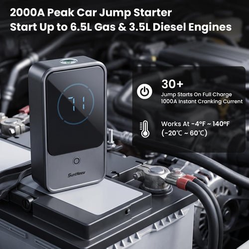 10000mAh 2000A 12V Jump Starter with LCD Display B932