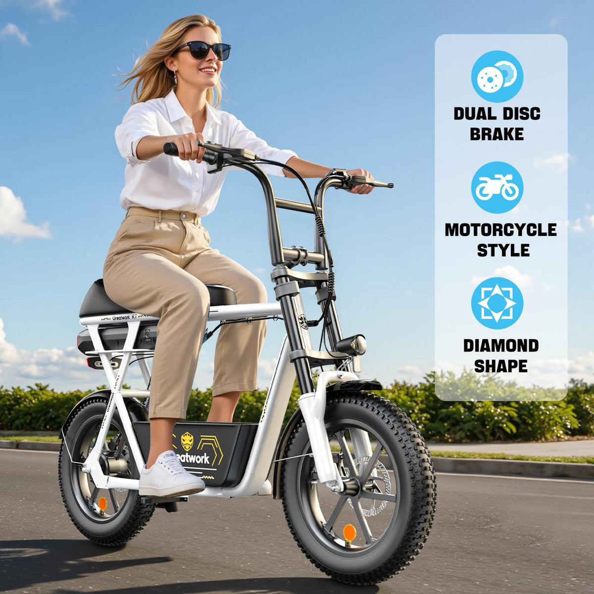 1500W Electric Scooter with Seat P420777