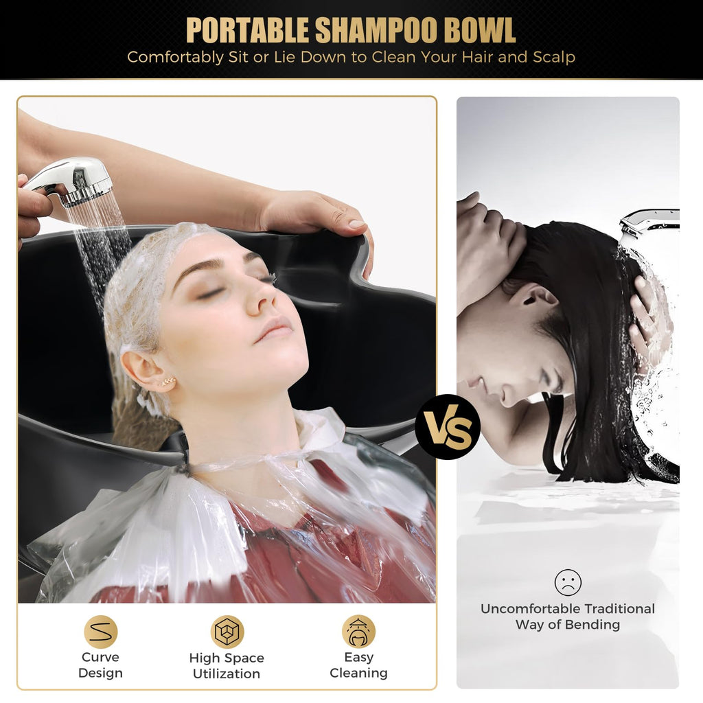 Portable Shampoo Bowl with Electric Pump G306007