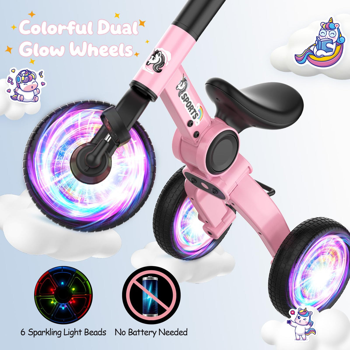 3 in 1 Toddler Balance Bike with Removable Pedals Z10457