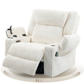 Power Swivel Rocker Recliner with Adjustable Headrest N600