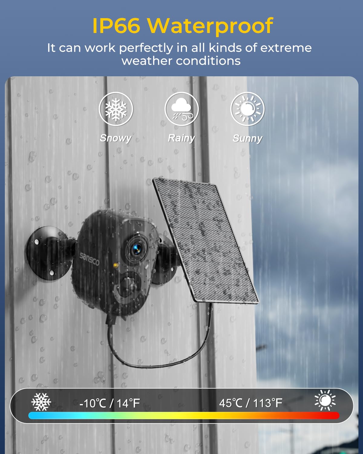 4 Cam Wireless Solar Security Camera System L89380