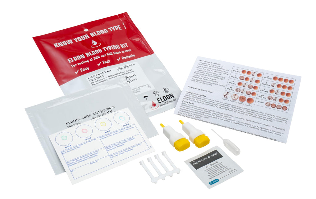 Blood Typing Kit, 1 Test Pack F2247