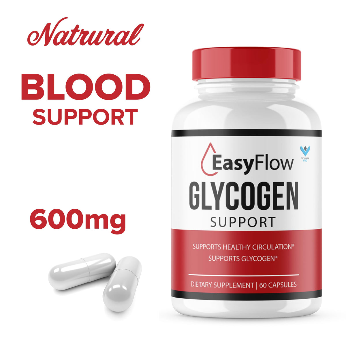 120 Capsules Glycogen Support Supplement W608