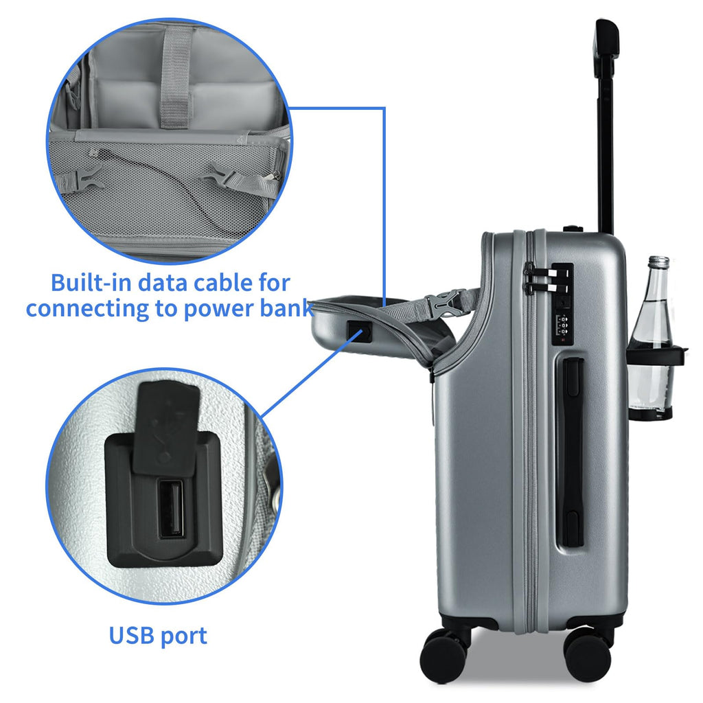 20 inch Hardshell PC Carry on Luggage with Wheels O795124