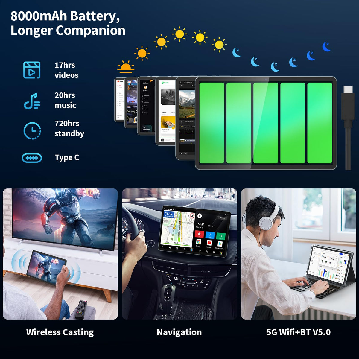 Android 10 inch Tablet with Keyboard T26182