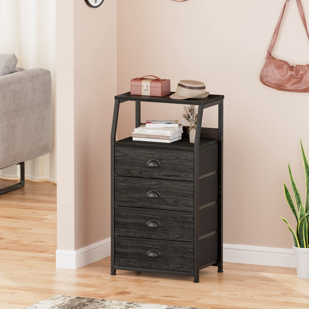 Tall Nightstand with Fabric Drawer C180
