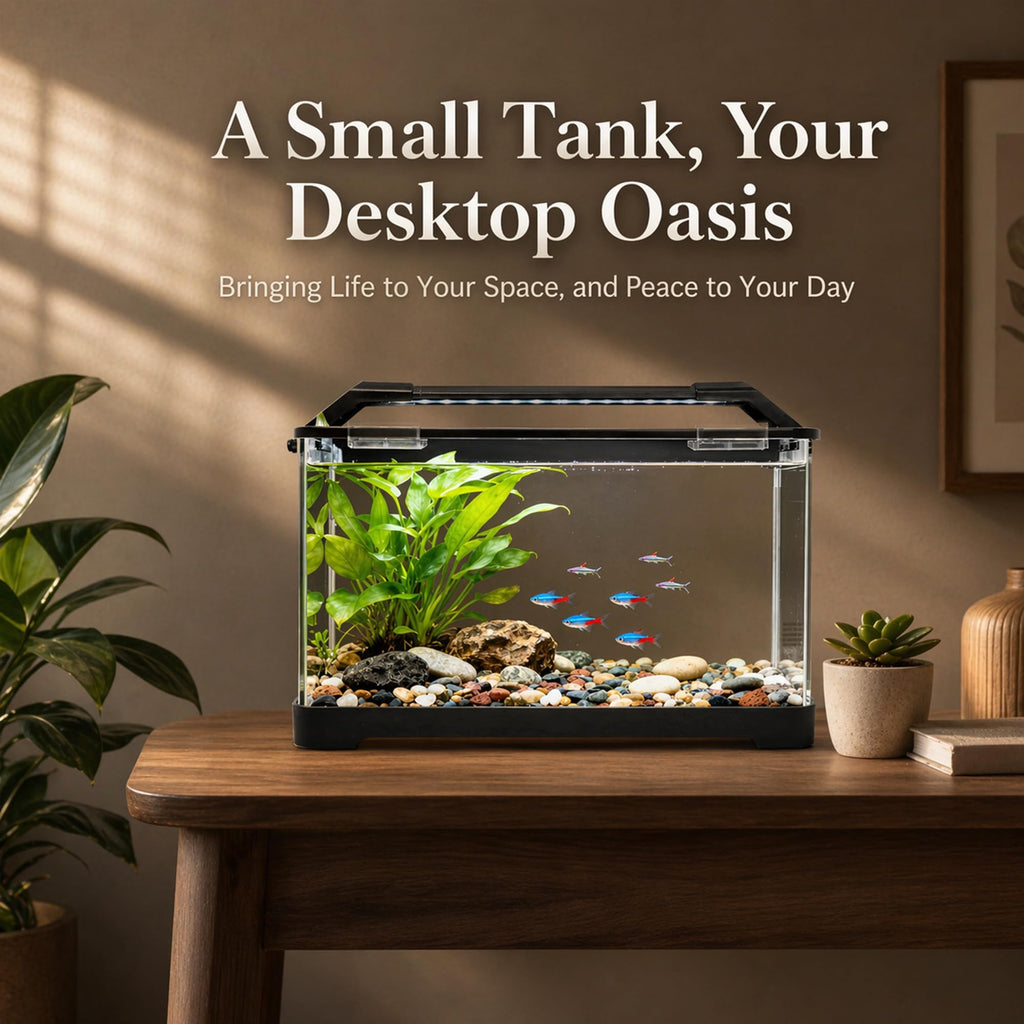 3.5 Gallon Acrylic Aquarium Starter Kit with Heater U3913