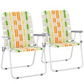 Oversized Webbed Folding Lawn Chairs 2 Pack W32295