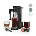 Single-Serve Coffee Maker with Milk Frother, Black B6427