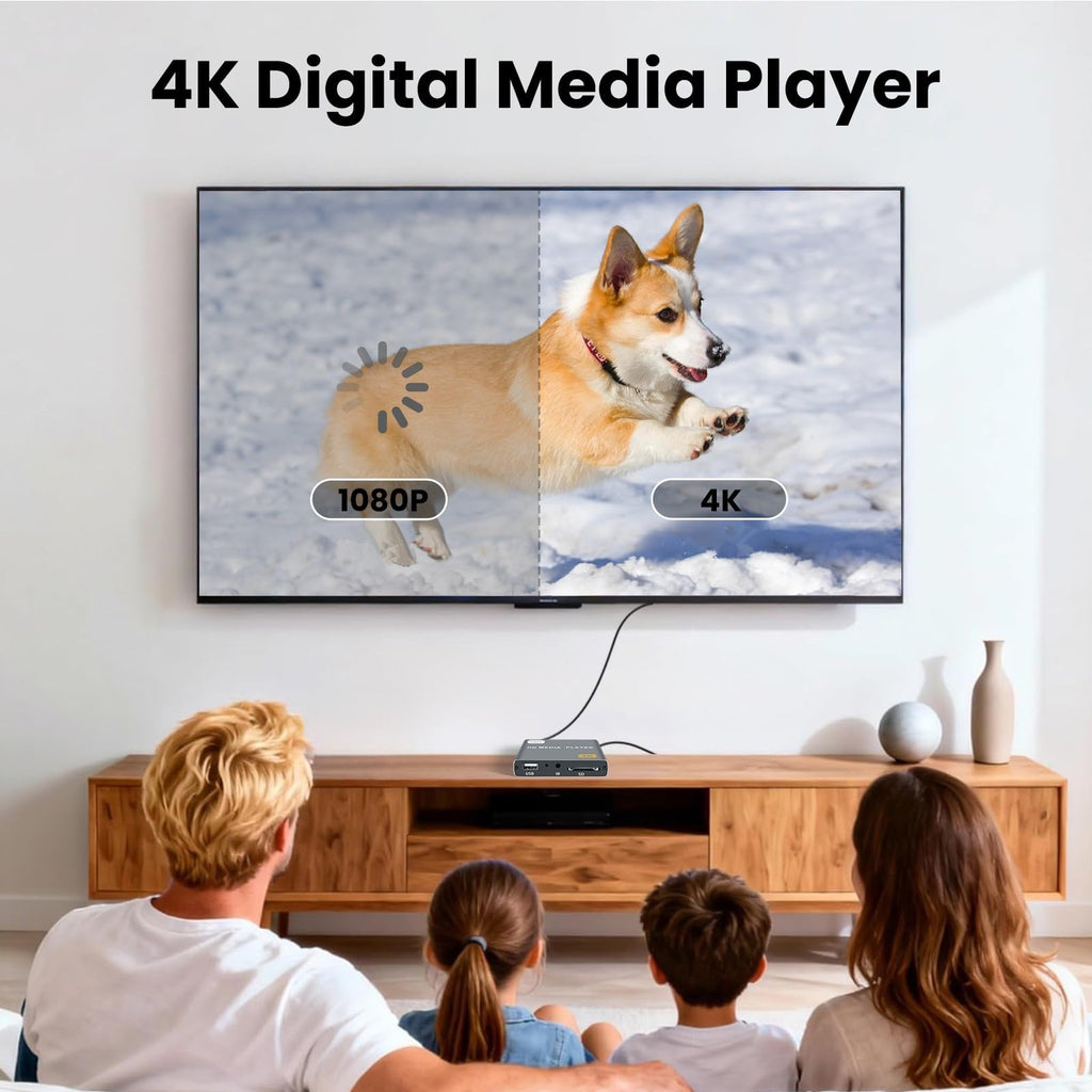 4K Full-HD Media Player with USB/SD Card Slot P184