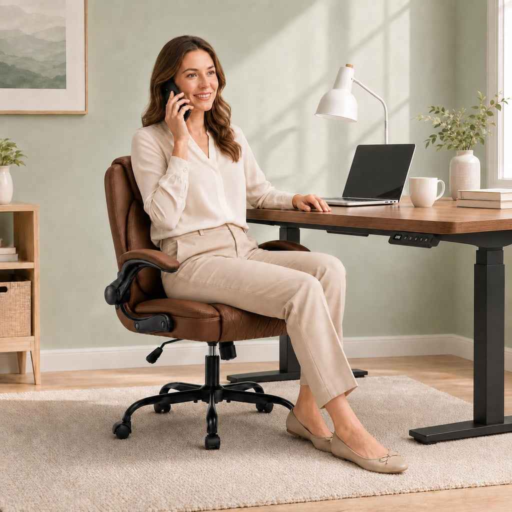 Camel Brown Home Office Chair L62489