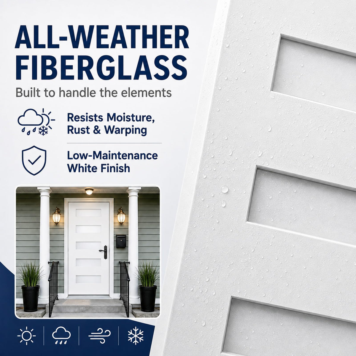 36"x80" Fiberglass Entry Door T31952
