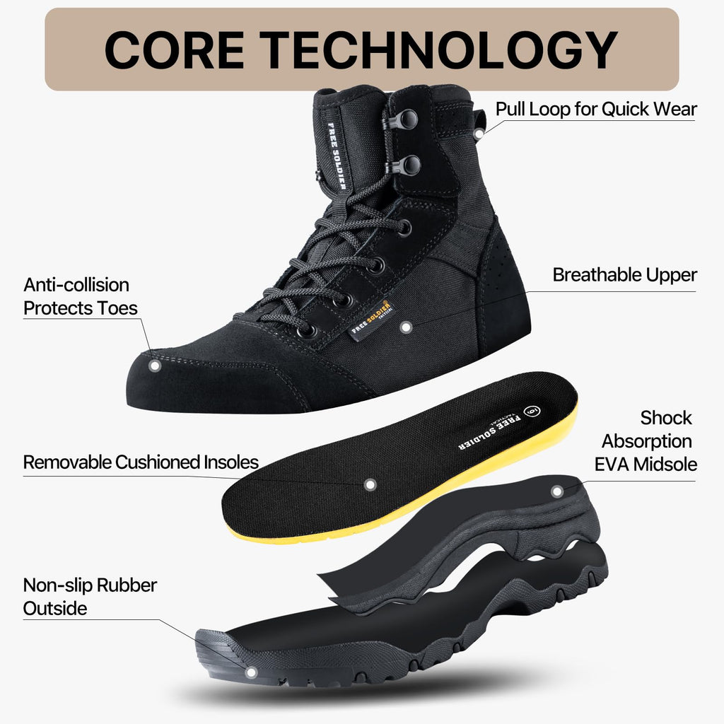 Women’s 6 Inches Lightweight Tactical Work Boots L37070
