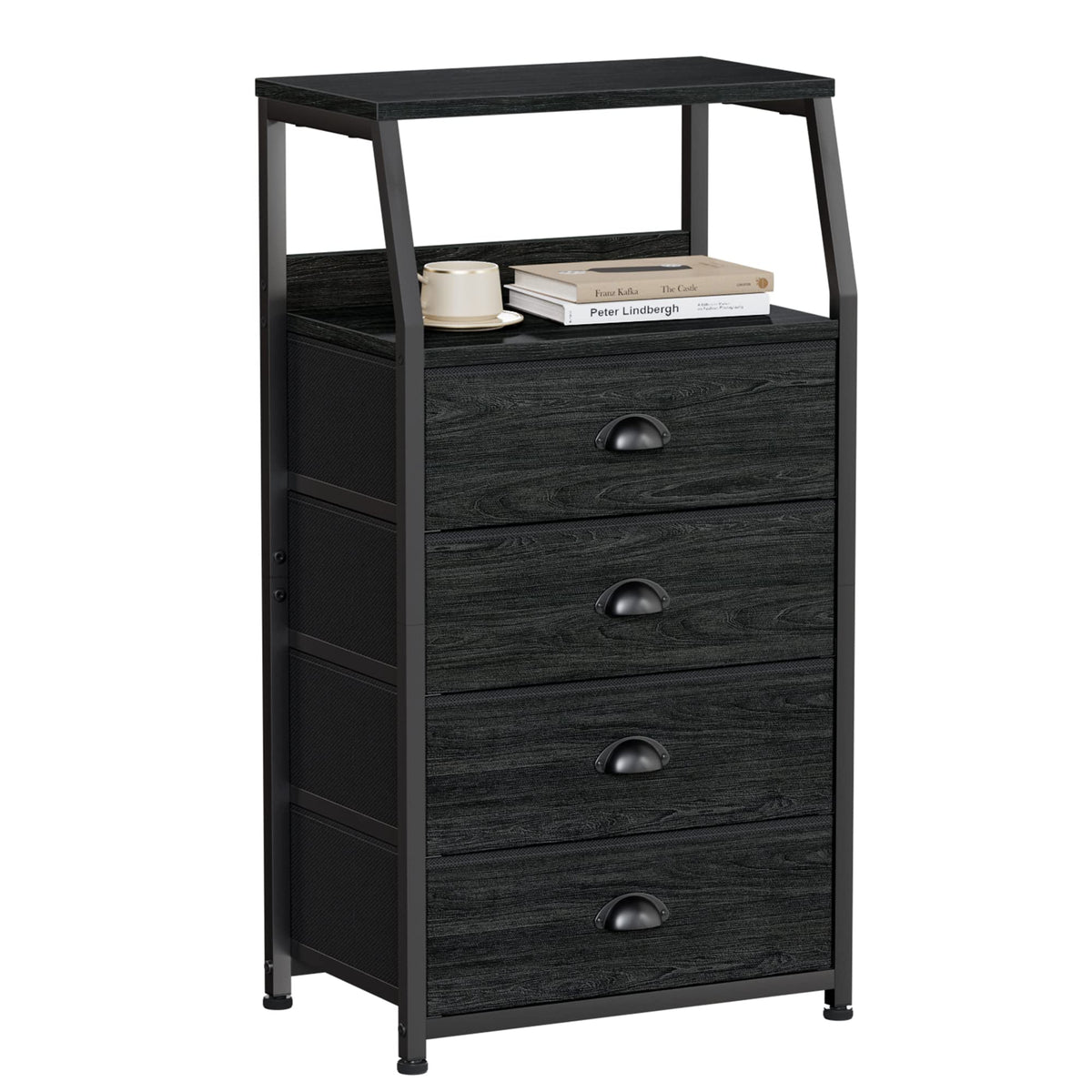 Tall Nightstand with Fabric Drawer C180