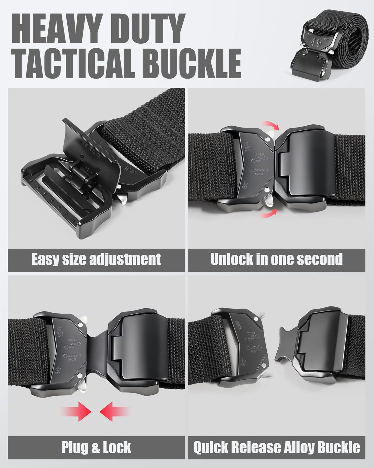 2 Inch Wide Tool Belt with Quick Release Buckle G546713