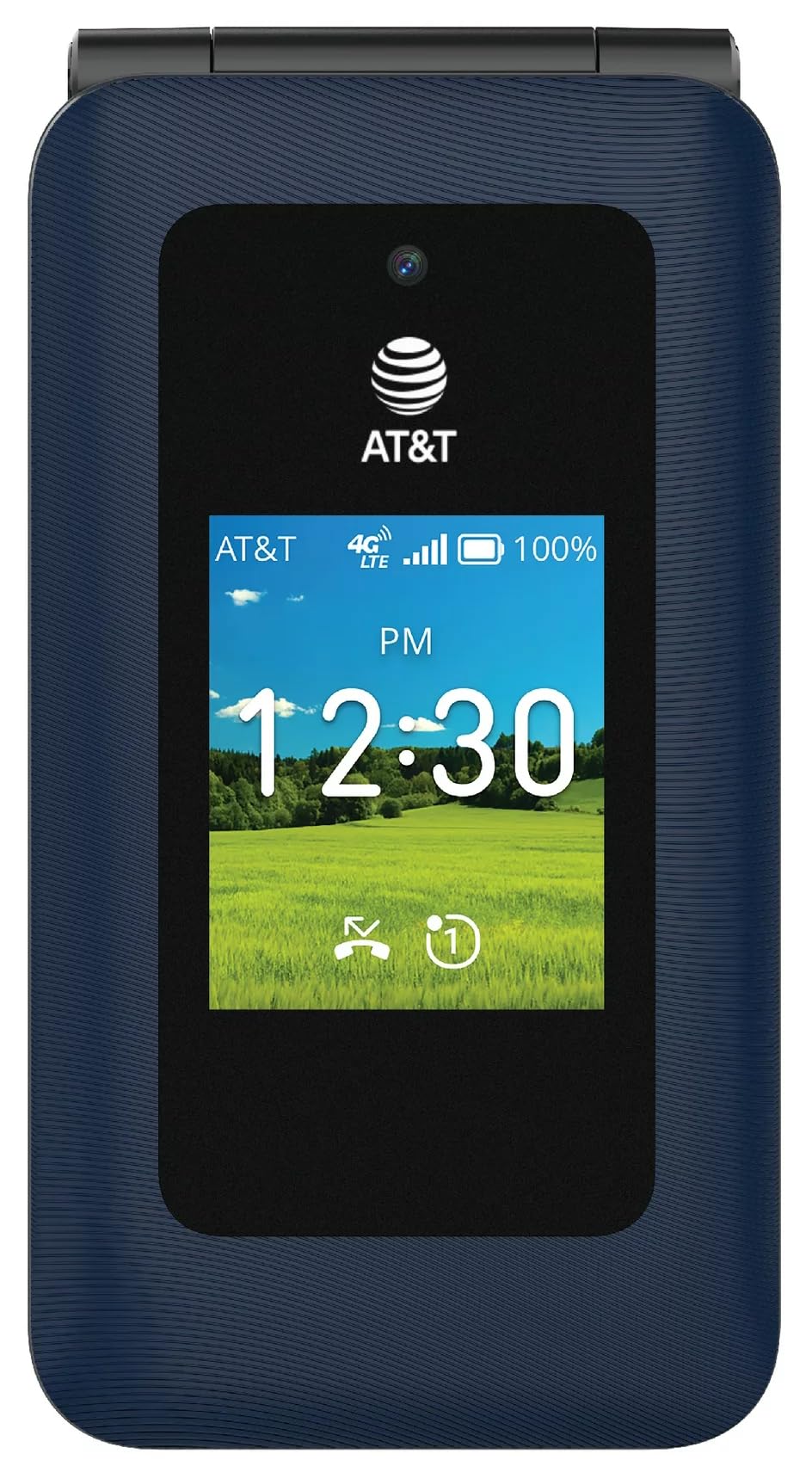 Prepaid 4G LTE Flip Phone, 2MP Camera, Android, Classic Navy E127188