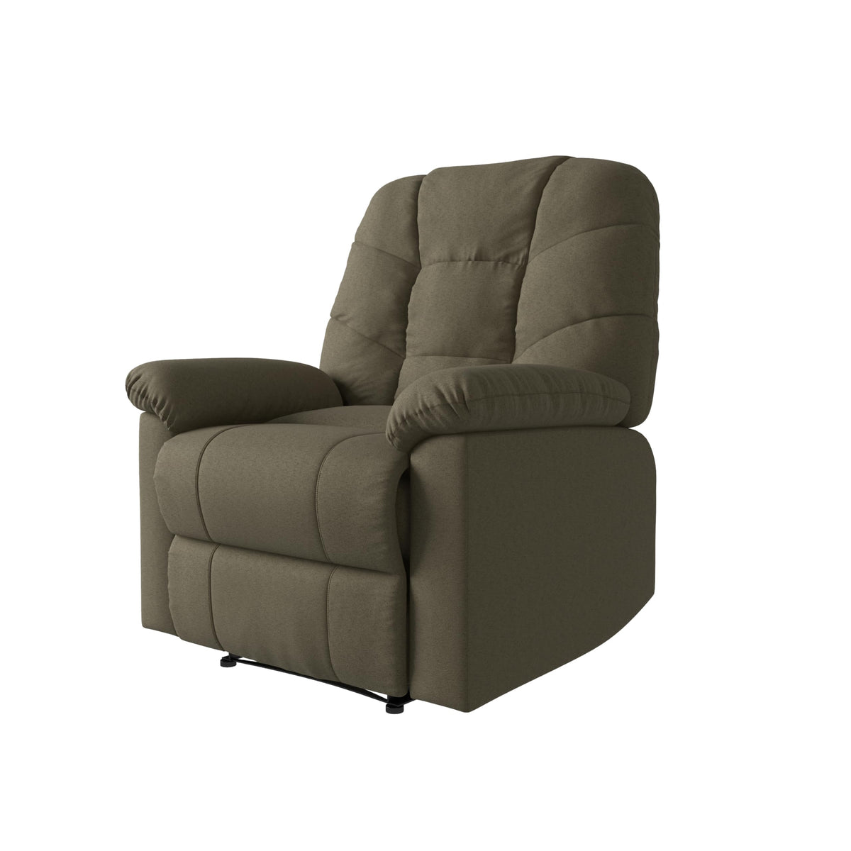 Velvet Swivel Rocker Recliner Chair with Adjustable Backrest and Footrest D229