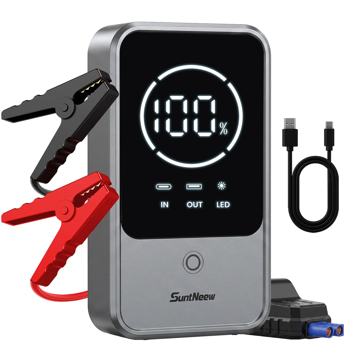 10000mAh 2000A 12V Jump Starter with LCD Display B932
