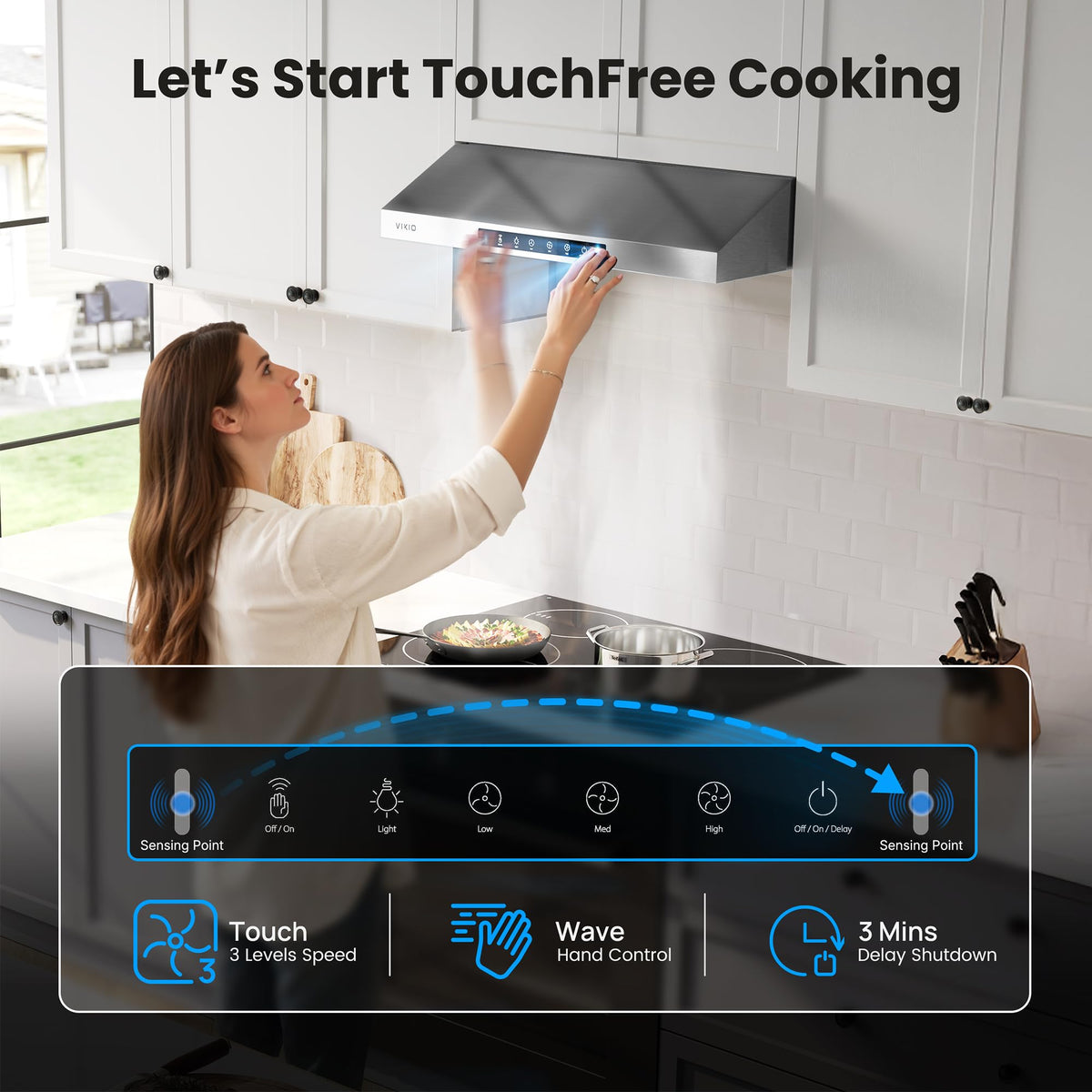 30 Inch Under Cabinet Range Hood 900 CFM Dual Motor Y5667