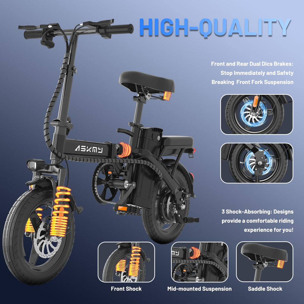 Foldable 14 Inch Electric Bike D53394