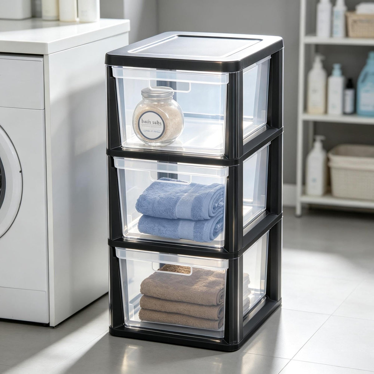 3-Drawer Plastic Storage Tower Z710