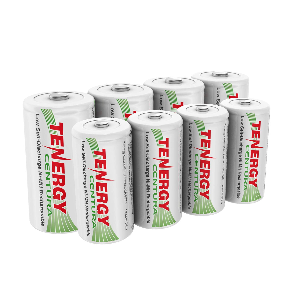 8 Pack NiMH Rechargeable C D Batteries R4025