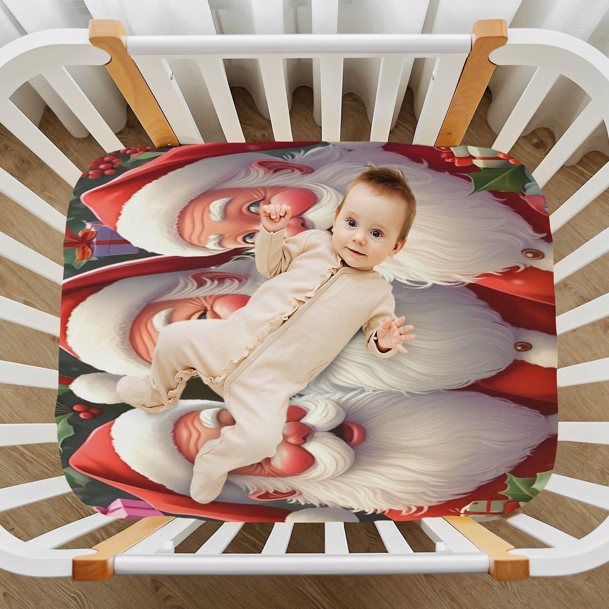 Santa Crib Sheet 52" x 28" V26744