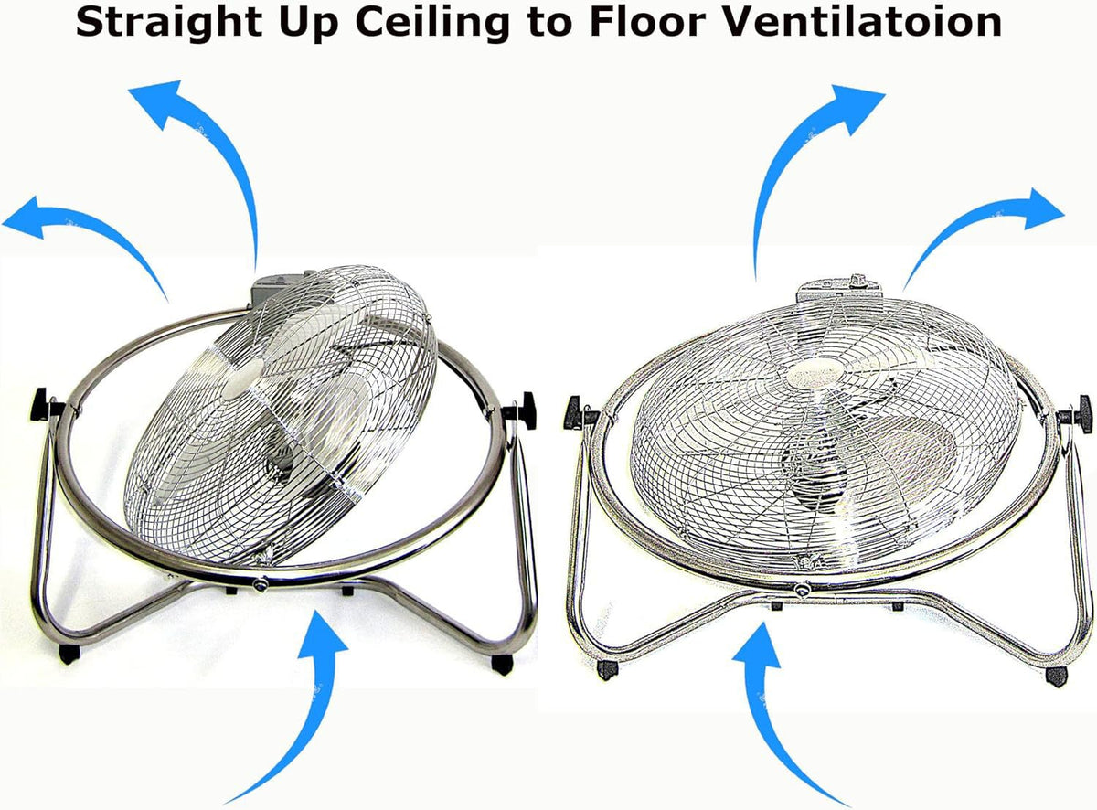 20 Inch 3 Speed Oscillating Floor Fan P423