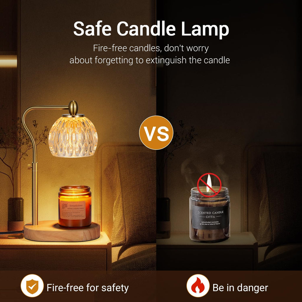 Candle Warmer Lamp with Timer & Dimmer Height Adjustable G635