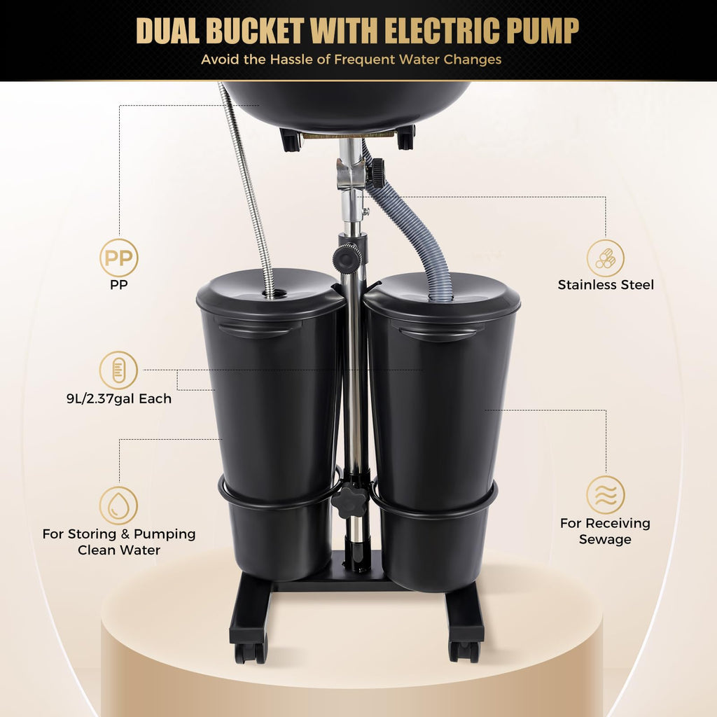 Portable Shampoo Bowl with Electric Pump Y202699
