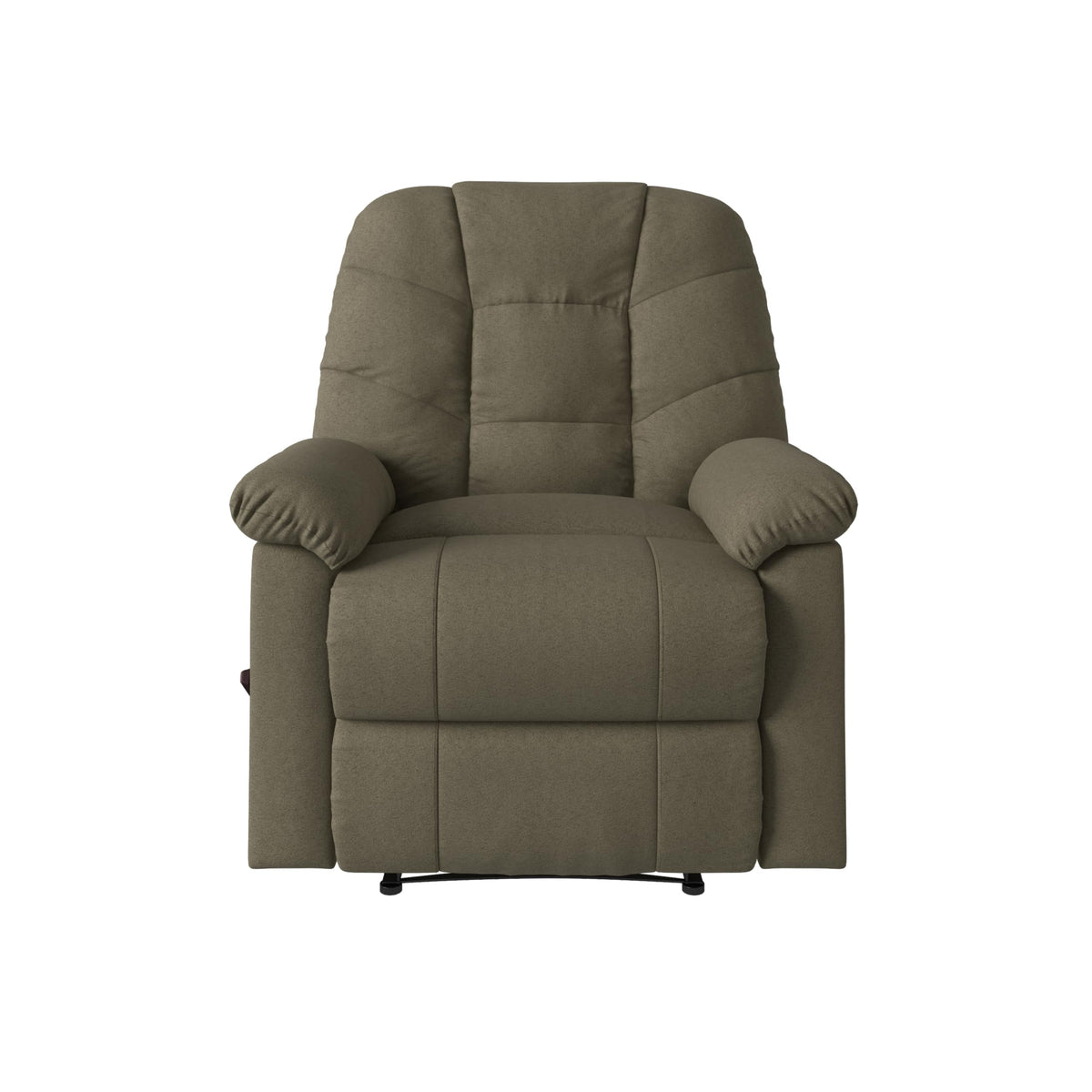Velvet Swivel Rocker Recliner Chair with Adjustable Backrest and Footrest D229