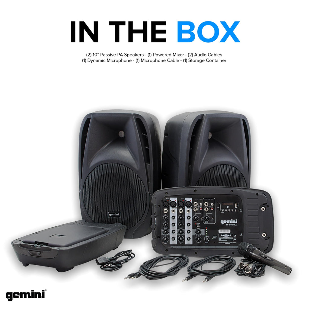 Portable PA System with Dual 10" Speakers N3735