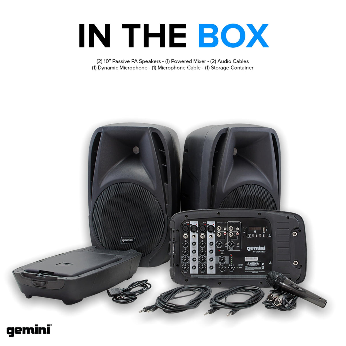 Portable PA System with Dual 10" Speakers N3735