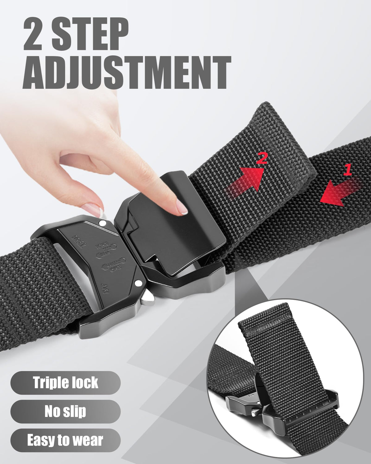 2 Inch Wide Tool Belt with Quick Release Buckle G546713