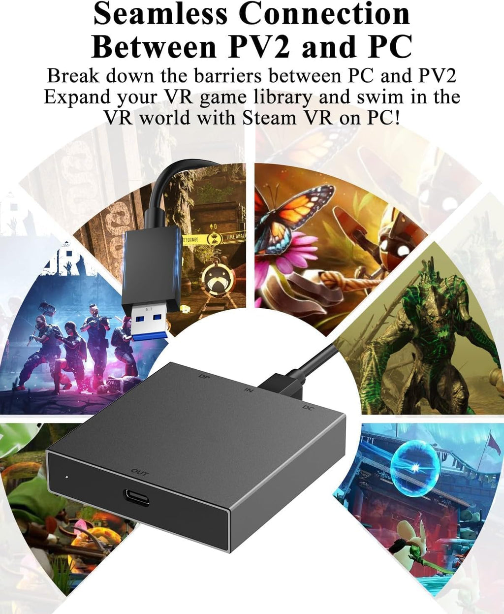PC Adapter for VR2 Headset Q401