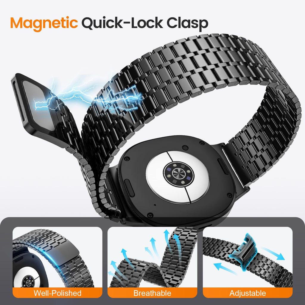 Magnetic Metal Band for Galaxy Watch 9 8 40mm 44mm/8 Classic 46mm M76580