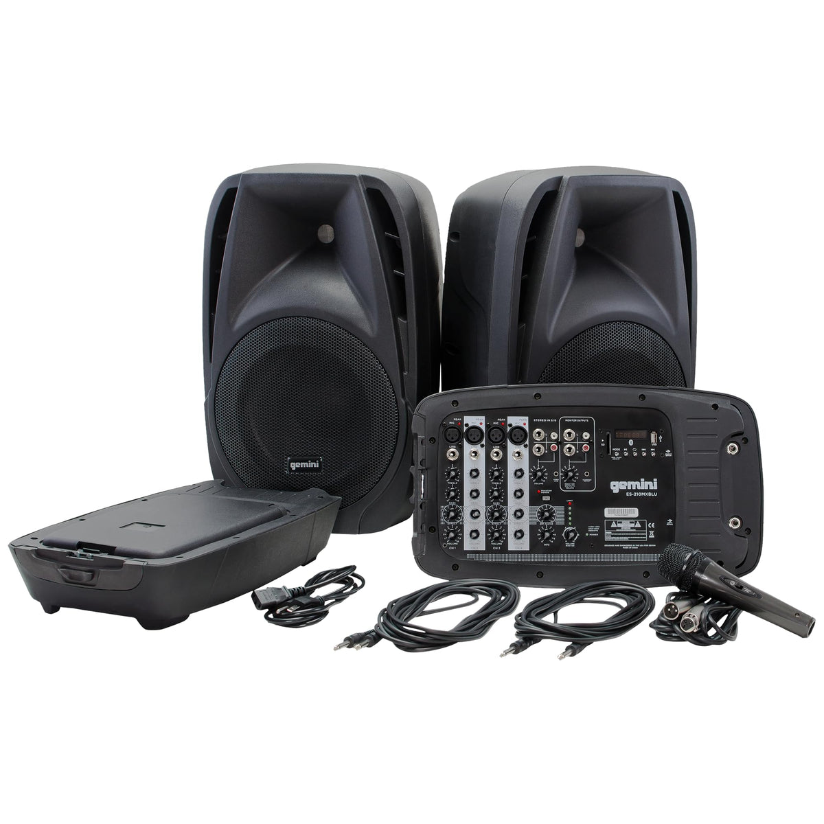 Portable PA System with Dual 10" Speakers N3735