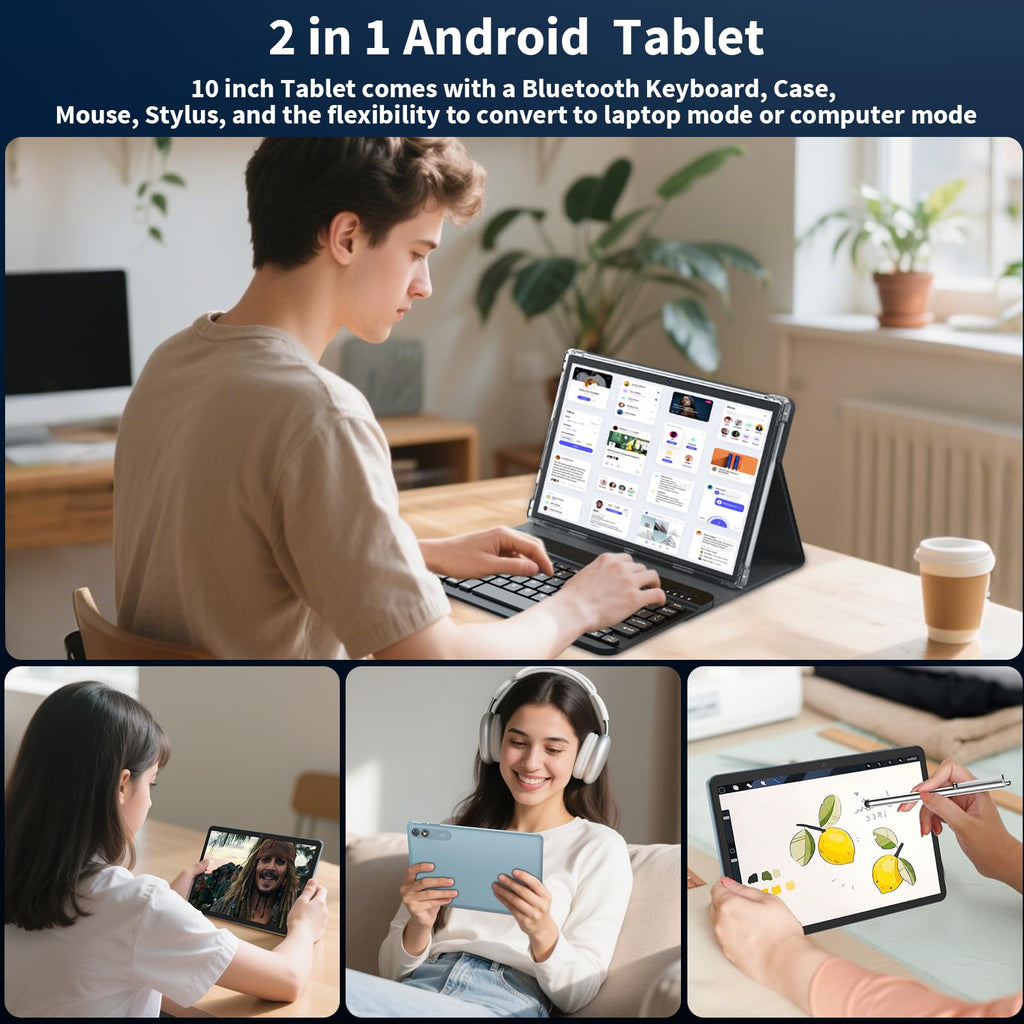 Android 10 inch Tablet with Keyboard T26182