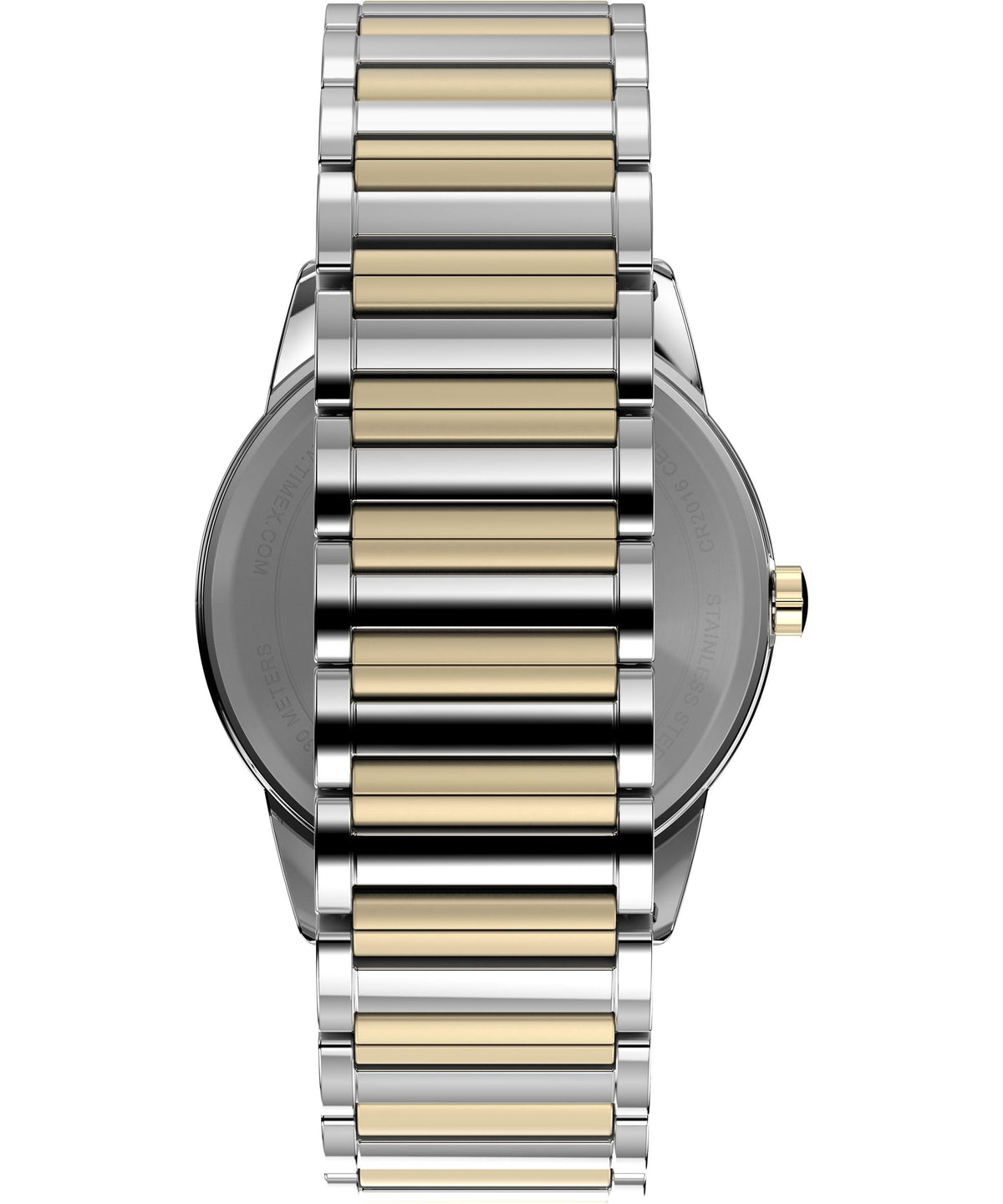 Men's 40mm Watch Two-Tone Expansion Band White Dial E4040