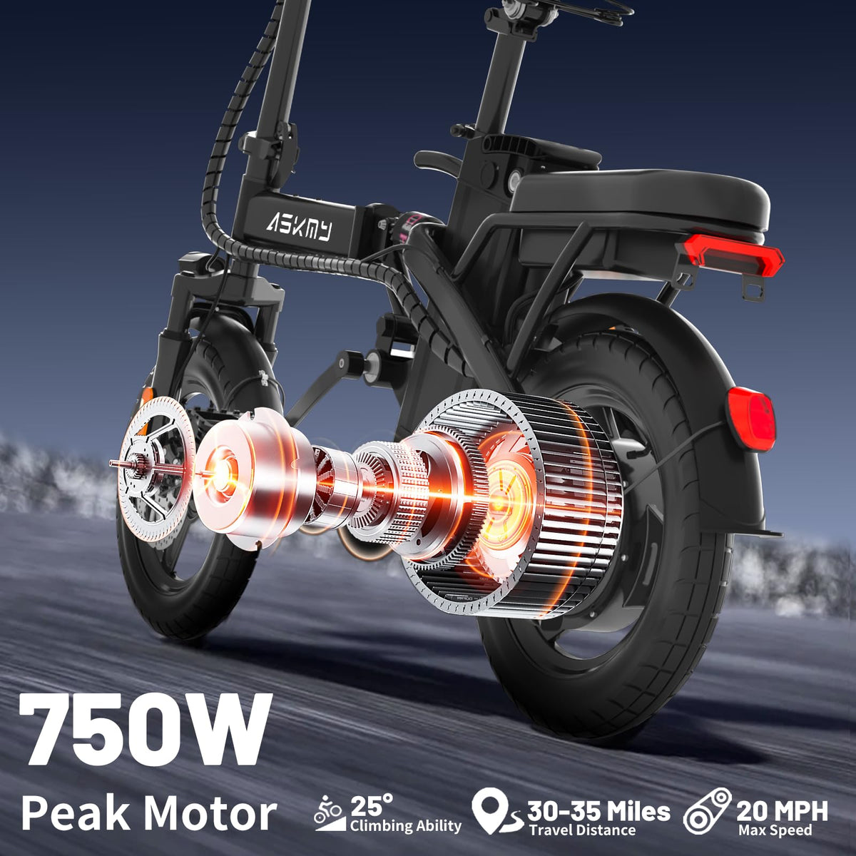 Foldable 14 Inch Electric Bike D53394