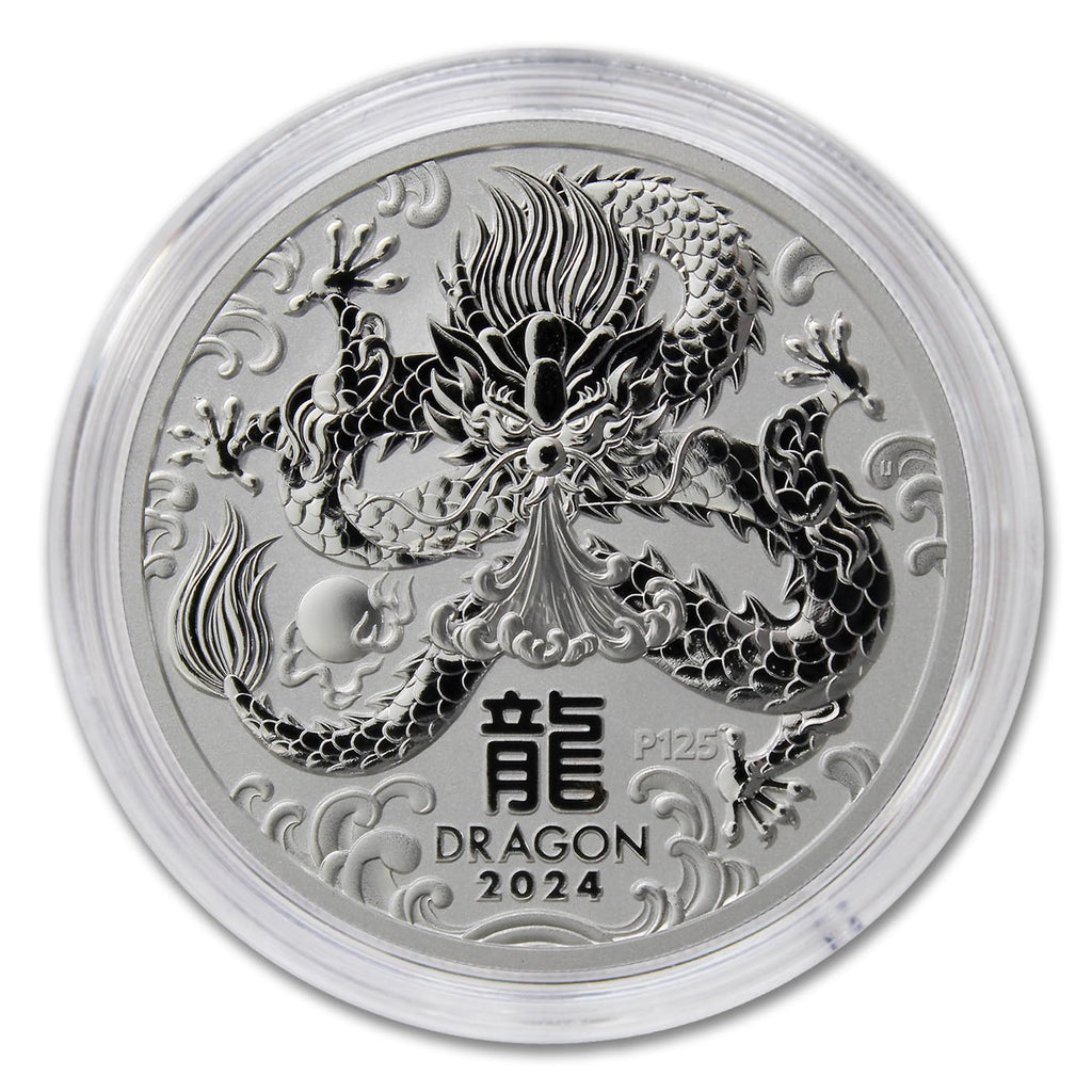 1 oz Australian Silver Year of the Dragon Coin Y36225