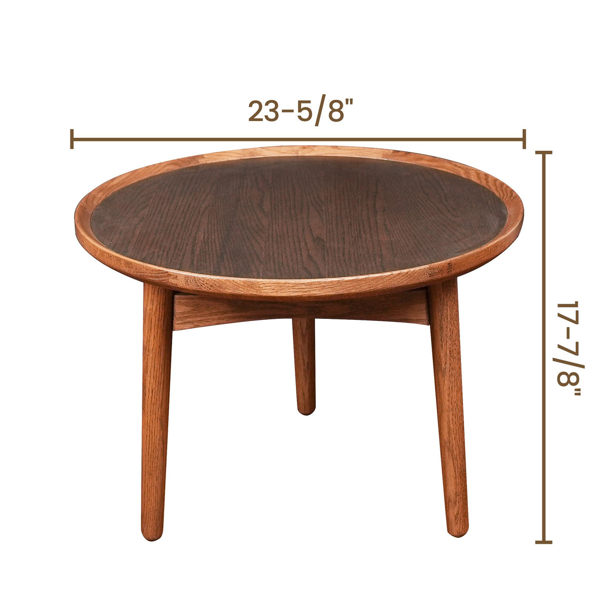 24 Round Solid Oak Coffee Table B54264