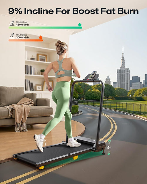 2.5HP Portable Walking Treadmill with Incline D253796