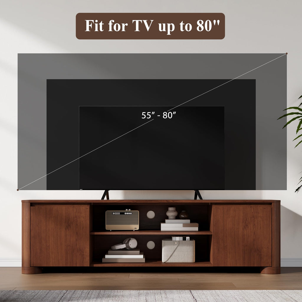 70" Walnut TV Stand Z182135