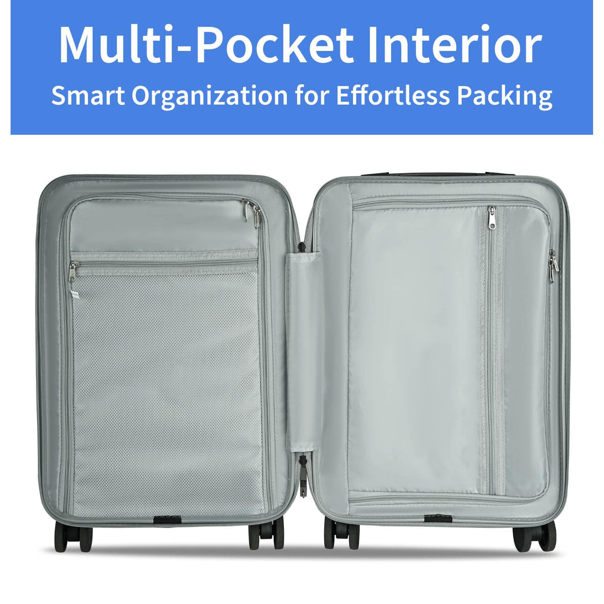 20 inch Hardshell PC Carry on Luggage with Wheels O795124