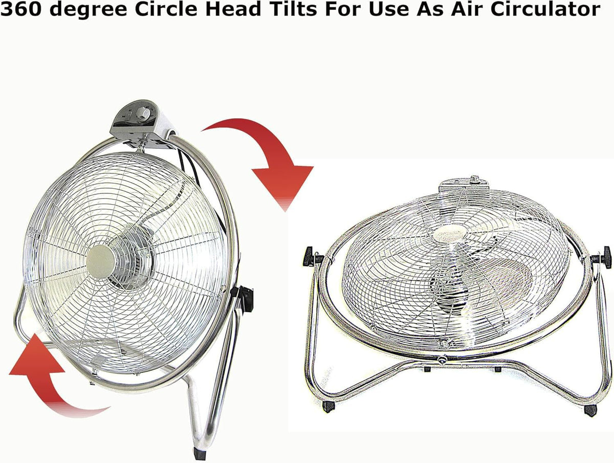 20 Inch 3 Speed Oscillating Floor Fan P423