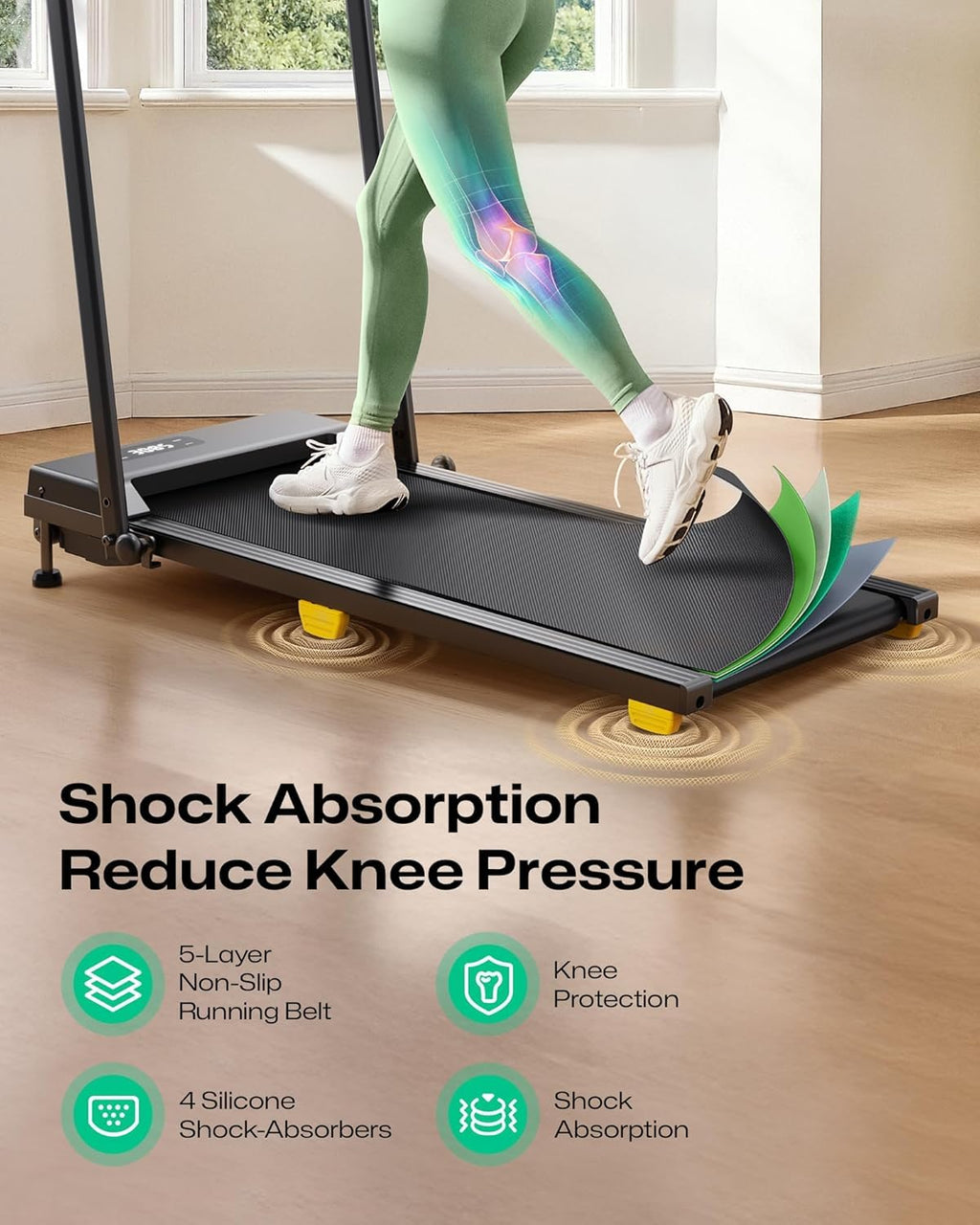 2.5HP Portable Walking Treadmill with Incline D253796