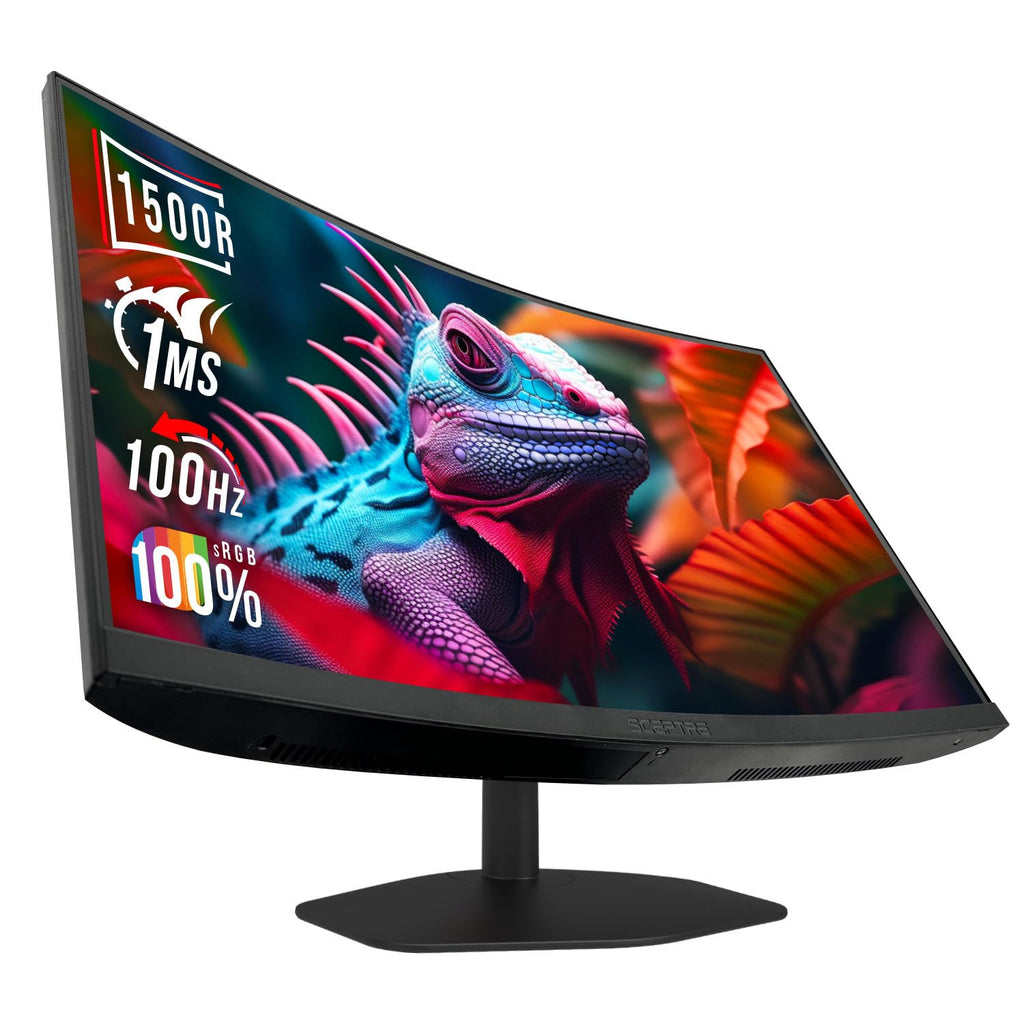 Curved 27-inch Gaming Monitor 1500R 100Hz HDMI DisplayPort 1ms R60736